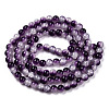 Crackle Baking Painted Imitation Jade Glass Beads Strands X1-DGLA-T003-8mm-13-3