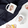 Cartoon Monkey Paper Stickers Set X-DIY-G066-35-5