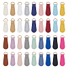 36Pcs 18 Styles PU Leather Zipper Pull Tabs FIND-ME0004-17-1