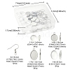DIY Blank Dome Dangle Earrings Making Kit DIY-YW0002-03-5