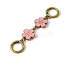 Flower Alloy Enamel Bag Extender Chains PW-WG02E6E-02-1