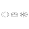 Preciosa® MAXIMA Crystal Sew-On Cups LS-Y-PRC-SB14-00030-235-S-5