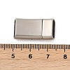 304 Stainless Steel Snap Lock Clasps STAS-U055-02C-P-3