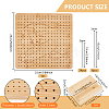 Square Wood Crochet Blocking Board DIY-BC0013-59D-2