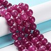 Dyed Natural Malaysia Jade Beads Strands G-G021-02B-03-2