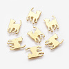 Alloy Kitten Cabochons PALLOY-WH0051-01G-01-1