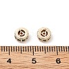 Brass Micro Pave Cubic Zirconia Beads KK-R216-10A-KCG01-3