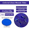 Olycraft 30Pcs Colored Glass Mosaic Tiles DIY-OC0009-40D-2