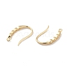 Rack Plating Brass Micro Pave Cubic Zirconia Earring Hooks KK-D083-12G-2