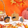 Olycraft 12Pcs 3 Style Halloween Theme Unfinished Wood Decorative Supplies DIY-OC0004-14-5