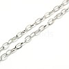 Non-Tarnish 304 Stainless Steel Cable Chain Necklace Making X-STAS-A028-N091P-2