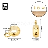 Brass Tube Bails KK-AR0001-72G-2