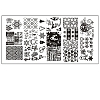 Stainless Steel Nail Art Stamping Plates MRMJ-S048-004-1