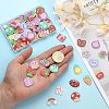 CHGCRAFT 80Pcs 20 Style Printed Acrylic Cabochons OACR-CA0001-19-3