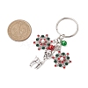 Alloy with Cubic Zirconia  Keychain KEYC-JKC00865-3