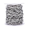 304 Stainless Steel Paperclip Chains CHS-F011-01B-P-3