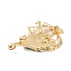 Alloy Rhinestone & Acrylic Christmas Tree Brooch for Women JEWB-M043-17A-G-2