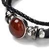 Natural Natural Carnelian Multi-strand Bracelets BJEW-Q337-01D-2