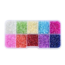 10 Grid Transparent Acrylic Bubble Beads MACR-N017-03