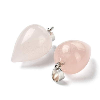Natural Rose Quartz Pendants GG-K002-13U-1