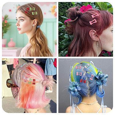 Iron Enamel Snap Hair Clips PHAR-TADJ0001-06A-1