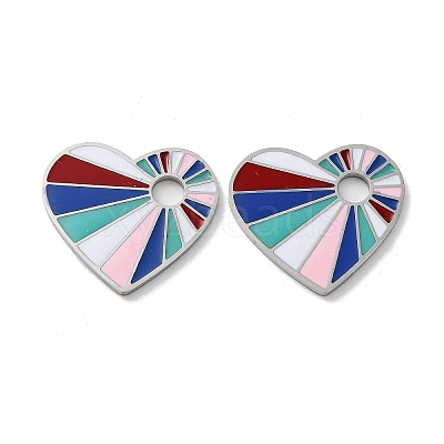 304 Stainless Steel Enamel Pendants LS-STAS-P339-17P-01-1