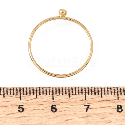 304 Stainless Steel Rhinestone Finger Rings for Women SA-CBAB767-26C-G-1