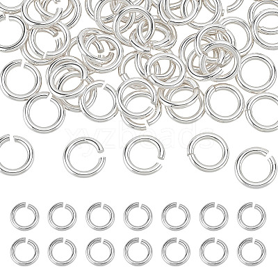 60Pcs 925 Sterling Silver Open Jump Rings STER-ME0001-13-1