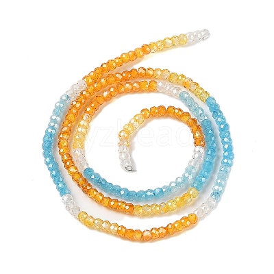 Transparent Gradient Color Cubic Zirconia Strand ZIRC-NH0002-01F-1