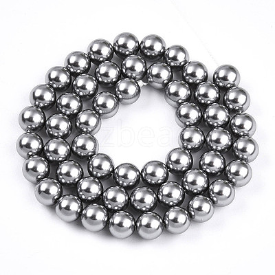 Baking Paint Pearlized Glass Pearl Bead Strands HY-N002-8mm-A01-1