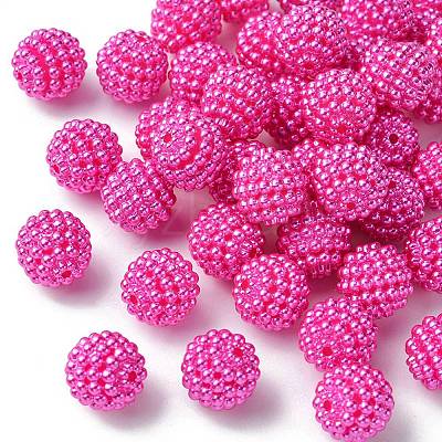 Imitation Pearl Acrylic Beads OACR-FS0001-45B-1