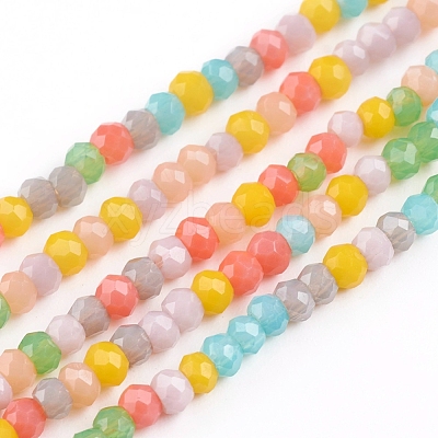 Faceted Glass Beads Strands GLAA-G074-A01-1