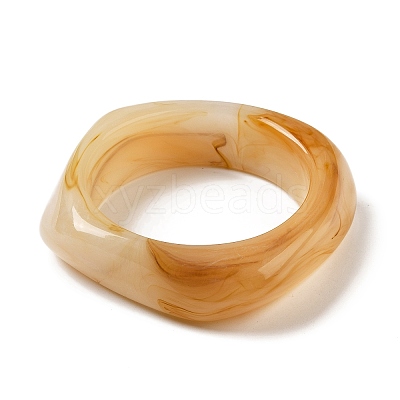 Imitation Marble Acrylic Bangle for Women BJEW-A141-02-1