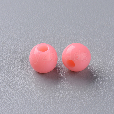 Opaque Acrylic Beads X-MACR-S370-C6mm-A04-1