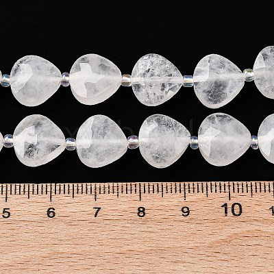 Natural Quartz Crystal Beads Strands G-P570-E21-02-1