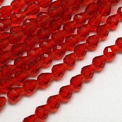 Glass Beads Strands EGLA-E010-8x12mm-08-1