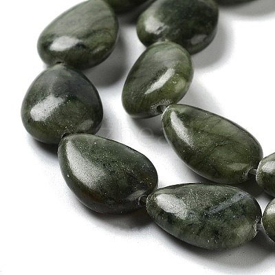 Natural Teardrop Chinese Southern Jade Beads Strands G-L242-16-1