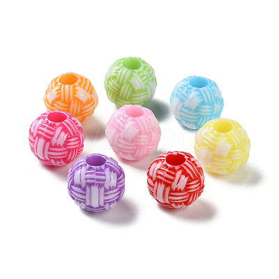 Opaque Acrylic European Beads SACR-P031-05A-1
