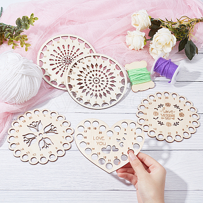 5 Styles Cottonwood Embroidery Floss Organizer DIY-NB0004-91-1