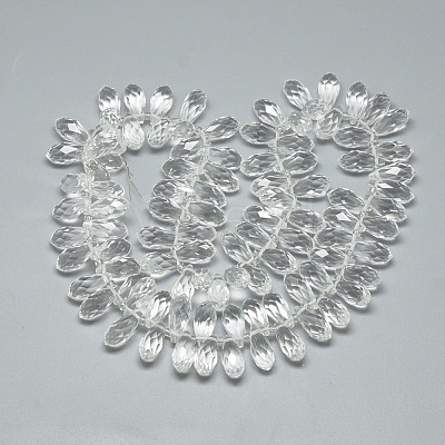 Glass Beads Strands EGLA-S142-6x12mm-10-1