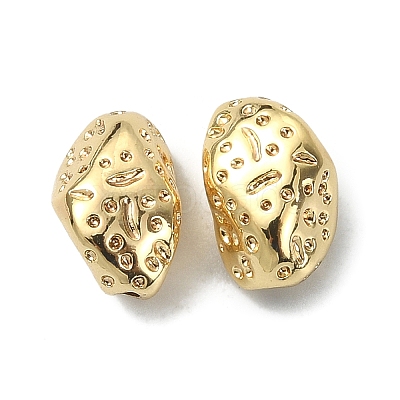 Rack Plating Brass Spacer Beads KK-B072-39G-1