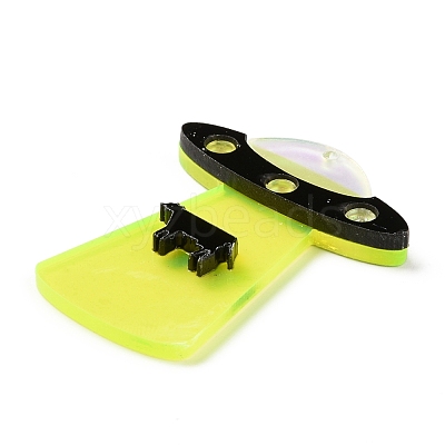 Transparent Acrylic Pendants OACR-B001-04-1