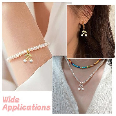 6Pcs 2 Colors Brass Micro Pave Clear Cubic Zirconia Pendants KK-CJ0003-19-1