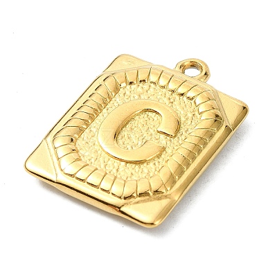 Ion Plating(IP) 304 Stainless Steel Pendants STAS-U033-01G-C-1