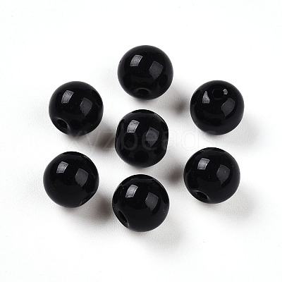 Opaque Solid Color Glass Beads LS-GLAA-N007-10mm-A07-1