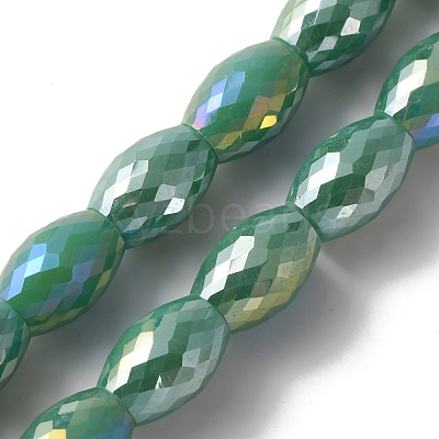 Glass Beads Strand GLAA-WH0033-54E-1