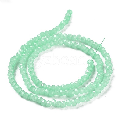 Baking Paint Imitation Jade Glass Bead Strands DGLA-A034-J4MM-A22-1