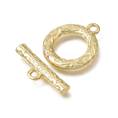Brass Toggle Clasps KK-CJC2732-01B-G-RS-1