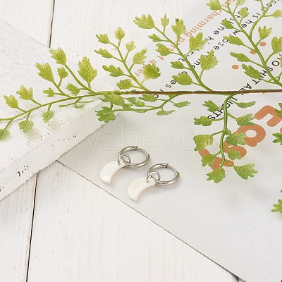 304 Stainless Steel Huggie Hoop Earrings EJEW-JE04404-02-1