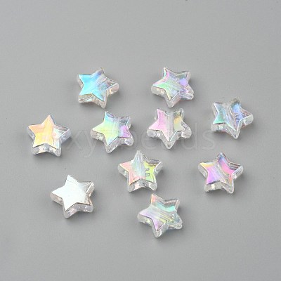 Eco-Friendly Transparent Acrylic Beads PL556-1-1